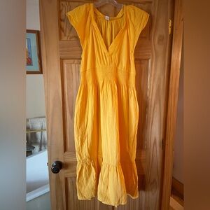 Old Navy Sunny Yellow Midi Dress